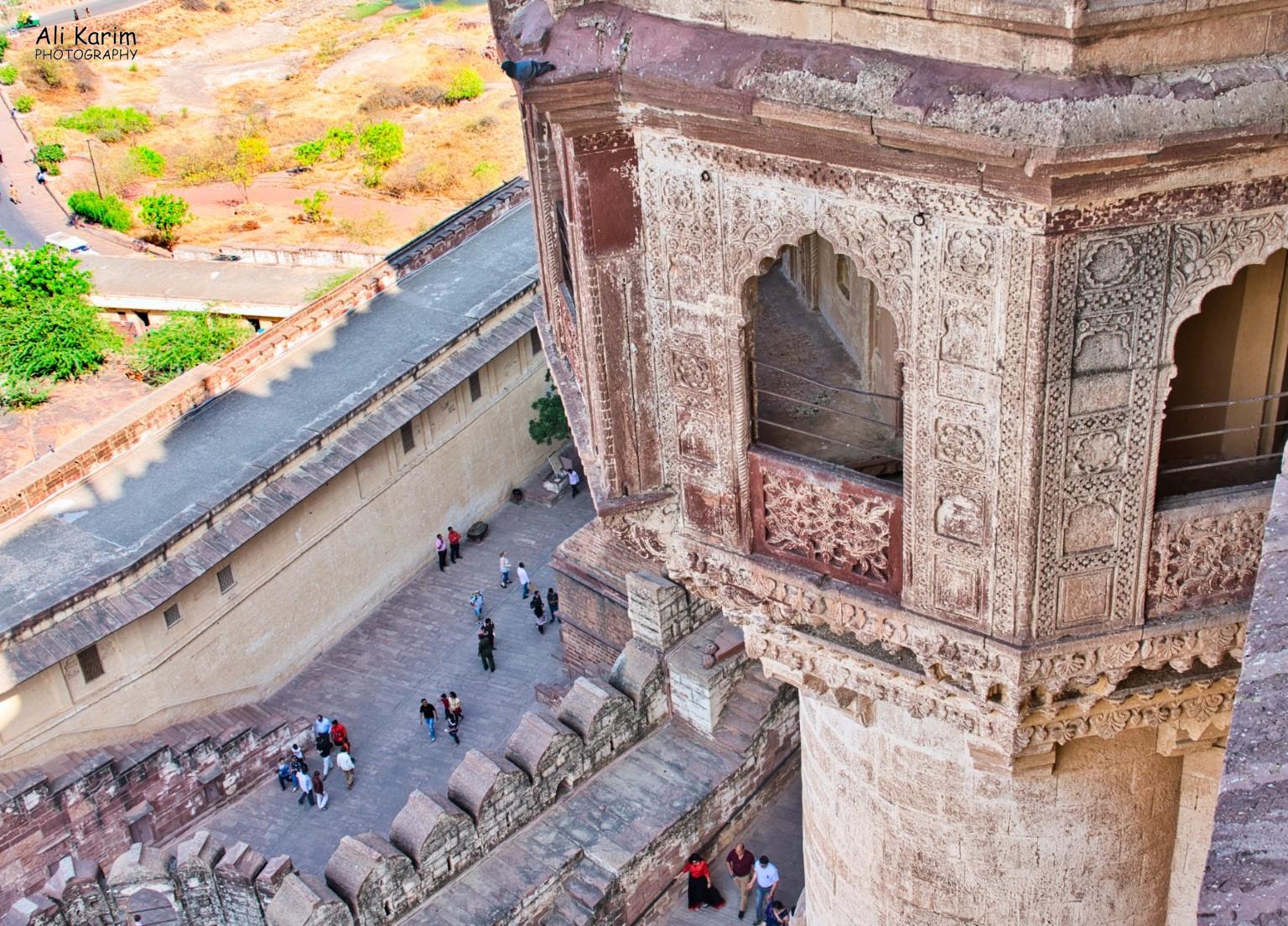 Impressive view of part of the fort Jodhpur, Rajasthan Impressive view of part of the fort