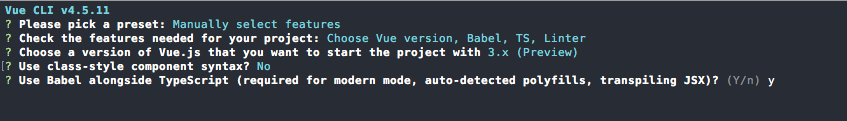 Vue CLI - Babel and TypeScript