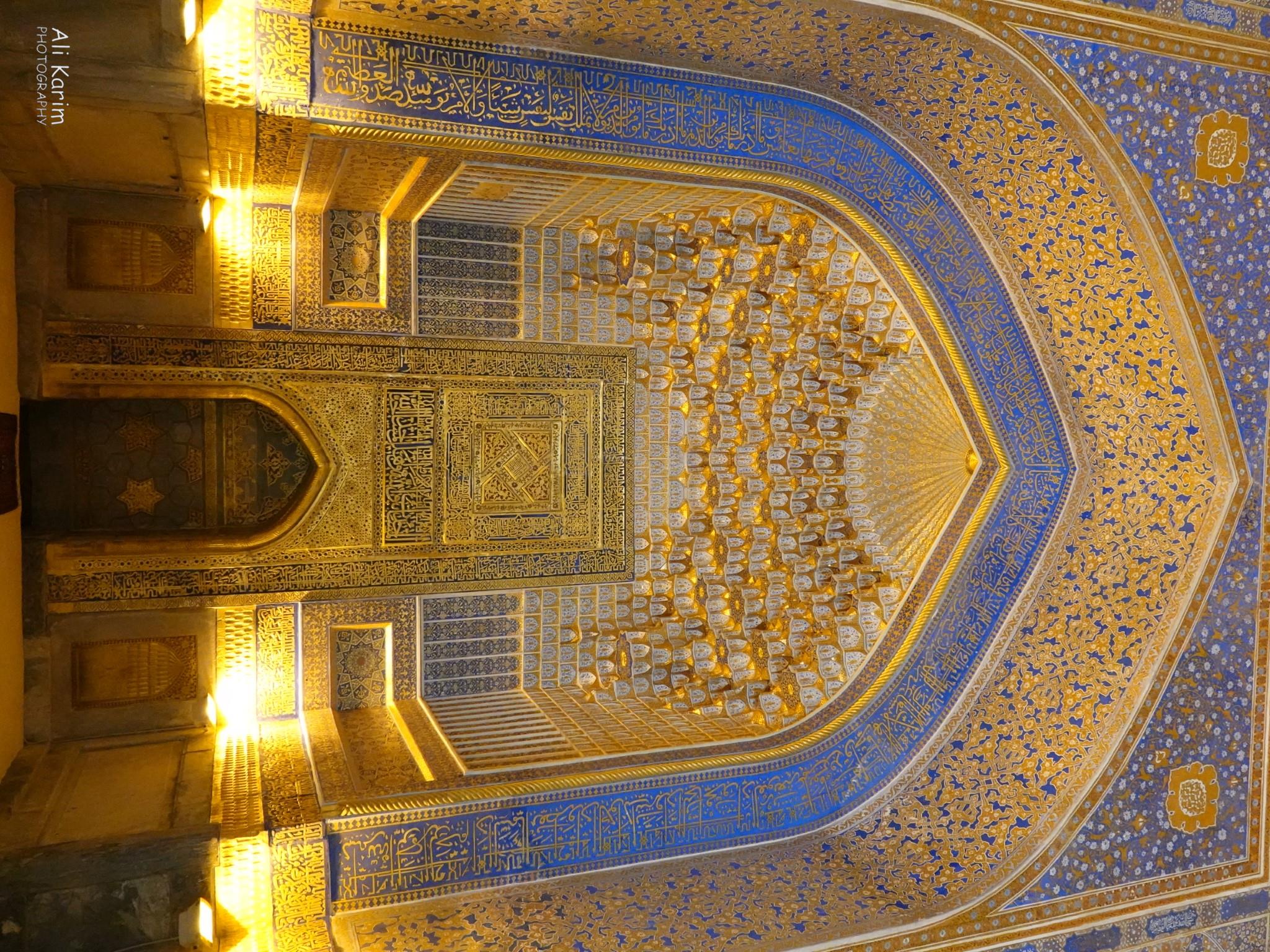 Inside an elaborate mosque More Samarkand, Inside an elaborate mosque