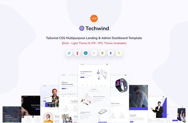 Techwind - Tailwind CSS Multipurpose Landing Page Template - 2