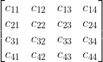 Result of matrix multiplication