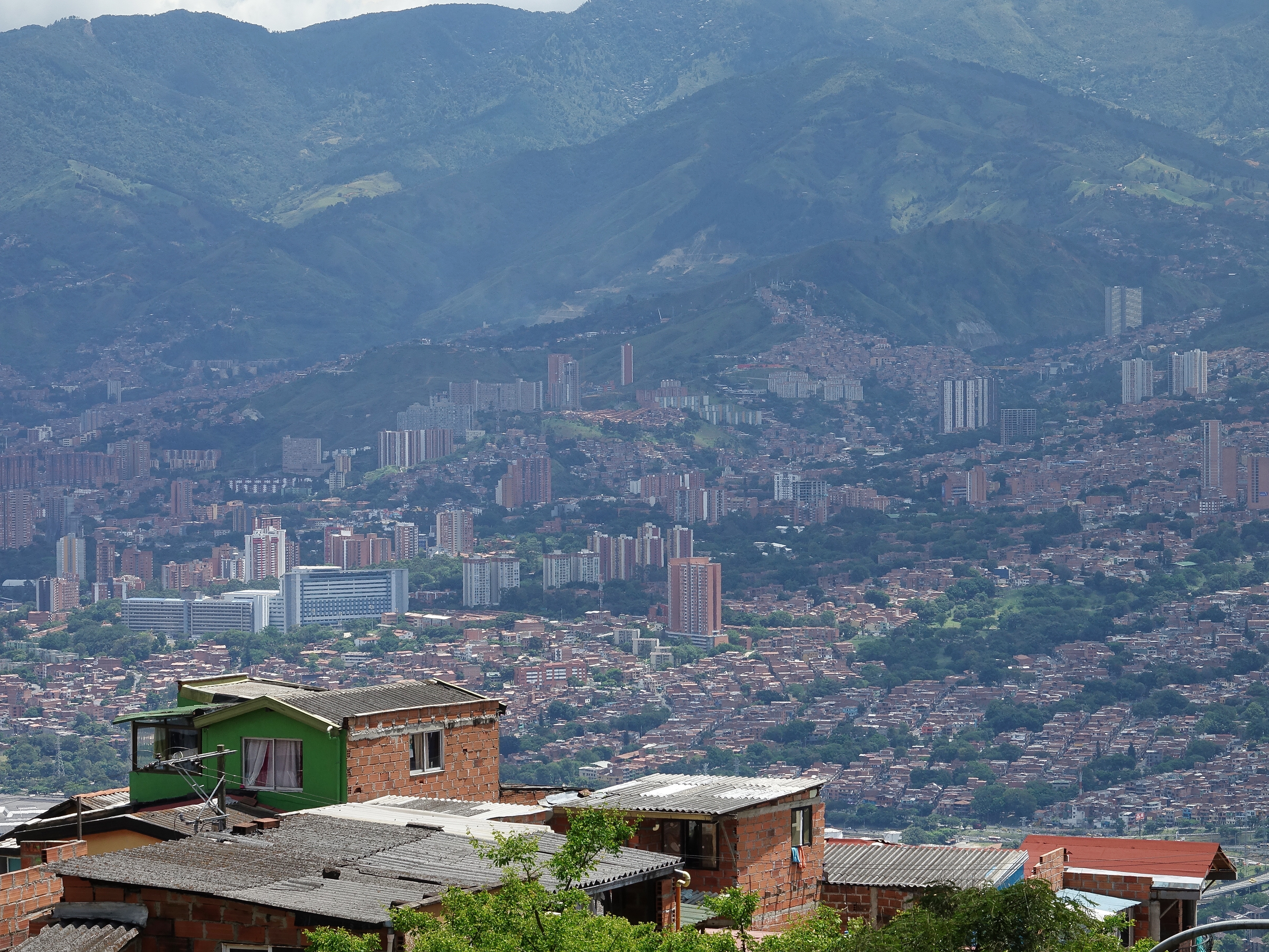 View of the city in the valley from Santo Domingo View of the city in the valley from Santo Domingo