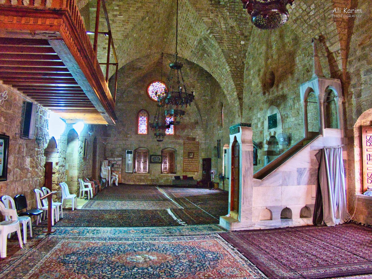 Inside the El-Omari great mosque Sidon and Tyre Inside the El-Omari great mosque