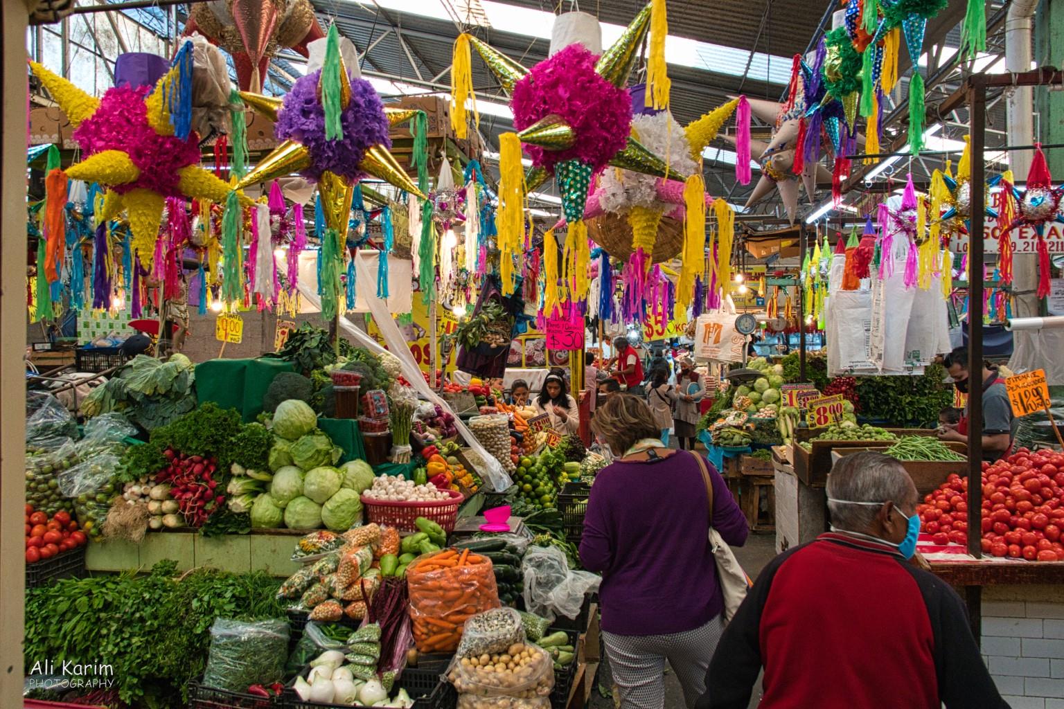Puebla, Mexico Dec 2020, No visit is complete without a stop in the local market; very colorful and busy