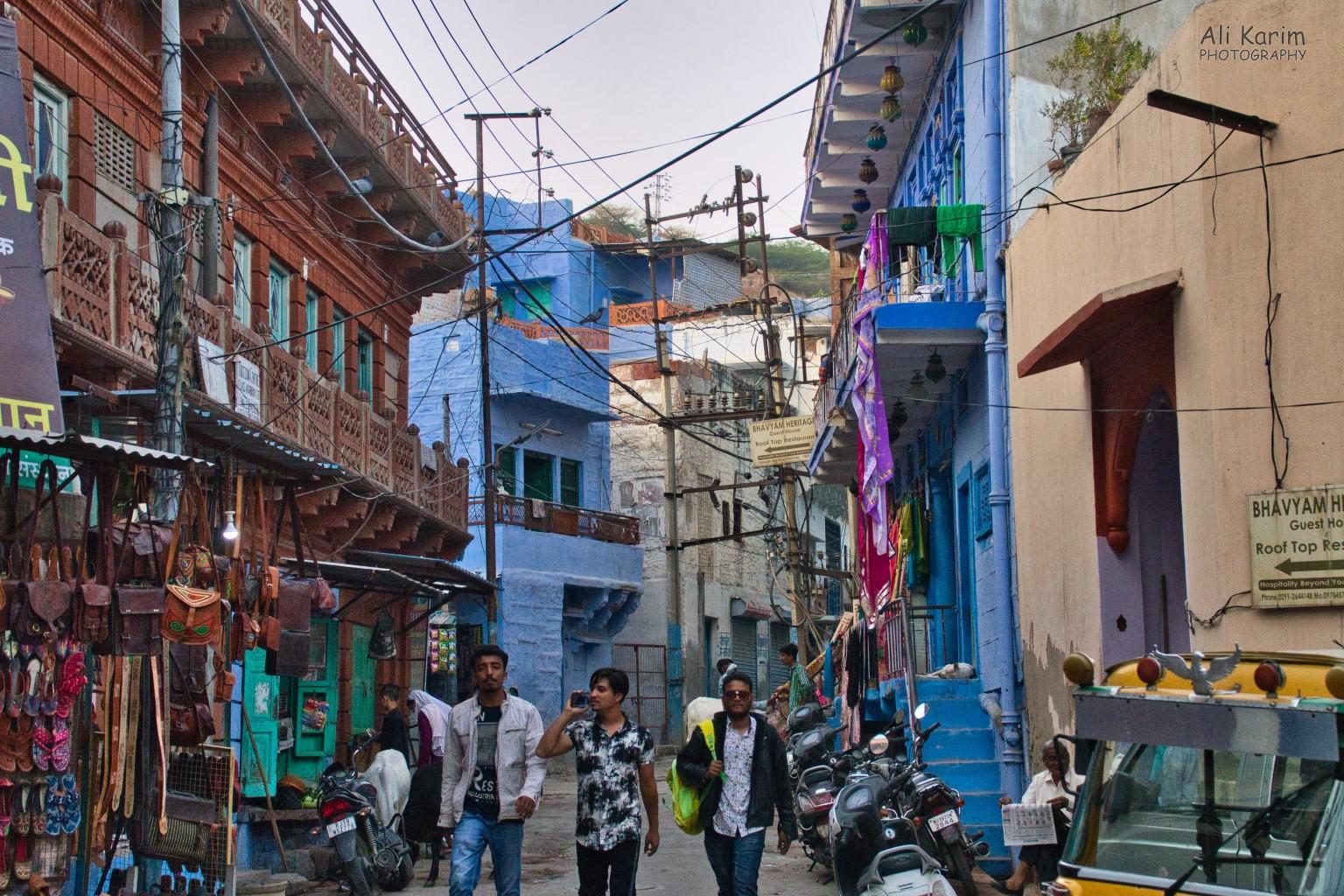 The King’s Retreat was the first blue colored building on the right in this narrow gulley, in the heart of old Jodhpur. Jodhpur, Rajasthan The King’s Retreat was the first blue colored building on the right in this narrow gulley, in the heart of old Jodhpur.