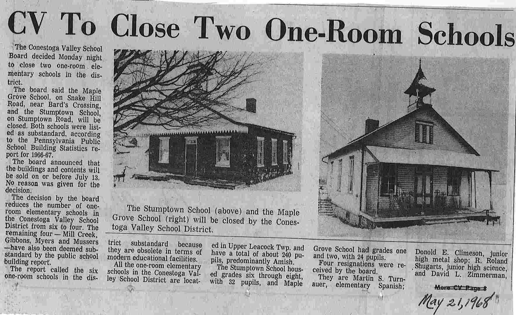 Maple Grove School Building Mennonite Life