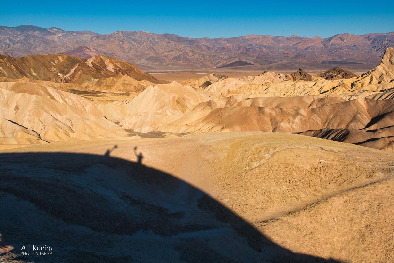 Waving hello at Zabriskie Point; taking a little artistic liberty; beautiful 100% natural backdrop Death Valley National Park, June 2020, Waving hello at Zabriskie Point; taking a little artistic liberty; beautiful 100% natural backdrop