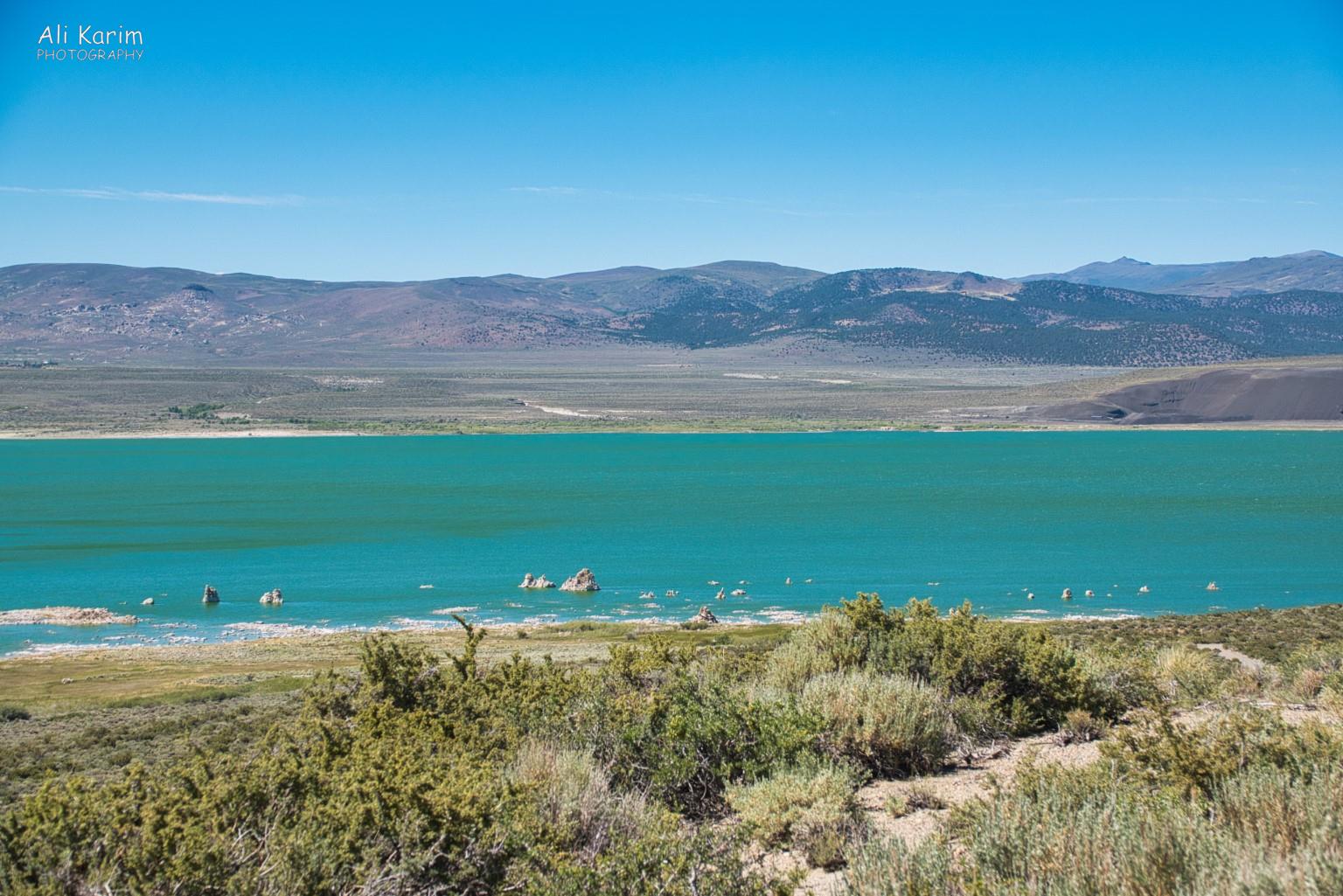 View of the “tufa towers” at the edges of the lake Yosemite to Death Valley, June 2020, View of the “tufa towers” at the edges of the lake