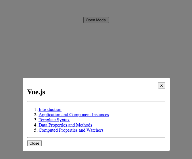 Vue 3 Composition API Demo - Modal
