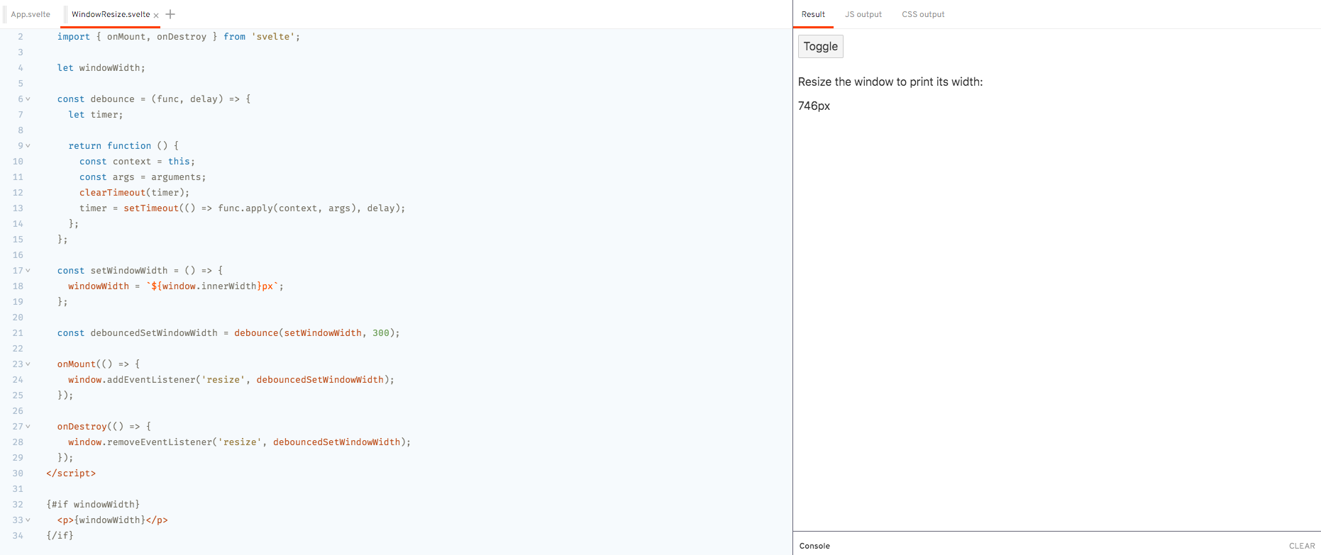 Demo - `onDestroy` Lifecycle Method - Removing Event Listeners (Window Resize)