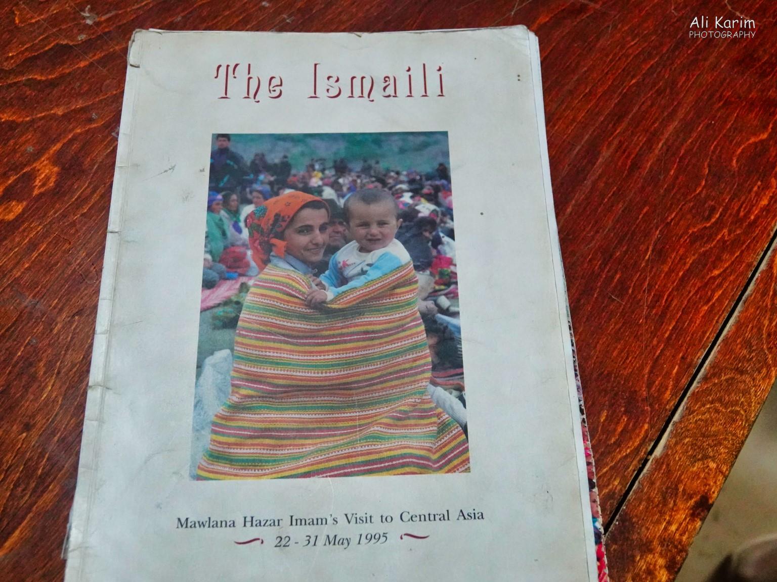 This well-worn edition of The Ismaili was a prized collection for Ahmadbek. It is from this magazine that we learned of the Aga Khan’s visit to multiple towns and cities in Central Asia in May, 1995 Langar, Bulunkul Tajikistan, This well-worn edition of The Ismaili was a prized collection for Ahmadbek. It is from this magazine that we learned of the Aga Khan’s visit to multiple towns and cities in Central Asia in May, 1995