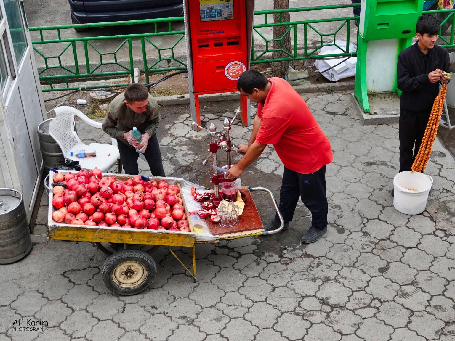 The Pomegranate juice was sweet and refreshing (& cheap :) ) More Dushanbe, Tajikistan The Pomegranate juice was sweet and refreshing (& cheap :) )
