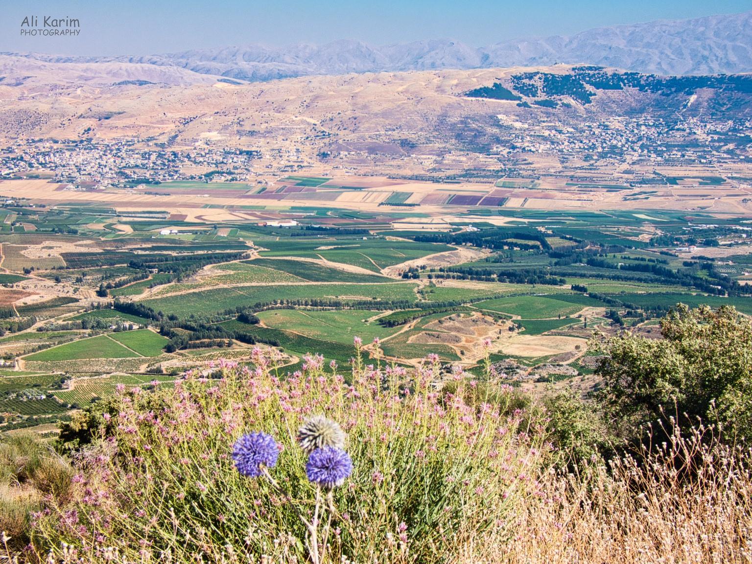 Farewell view of the Bekaa Valley and Anti Lebanon Mountains from the Lebanon Mountains Bekaa Valley Winery, Chouf Mountains & the Druze Farewell view of the Bekaa Valley and Anti Lebanon Mountains from the Lebanon Mountains