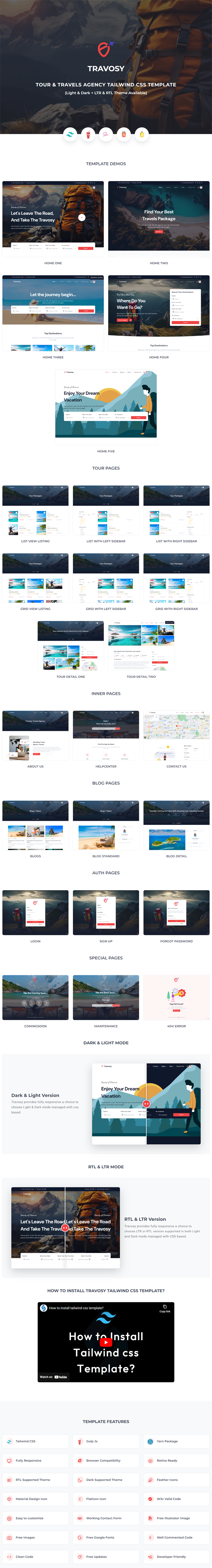 Travosy - Tour & Travel Agency Tailwind CSS HTML Template - 4
