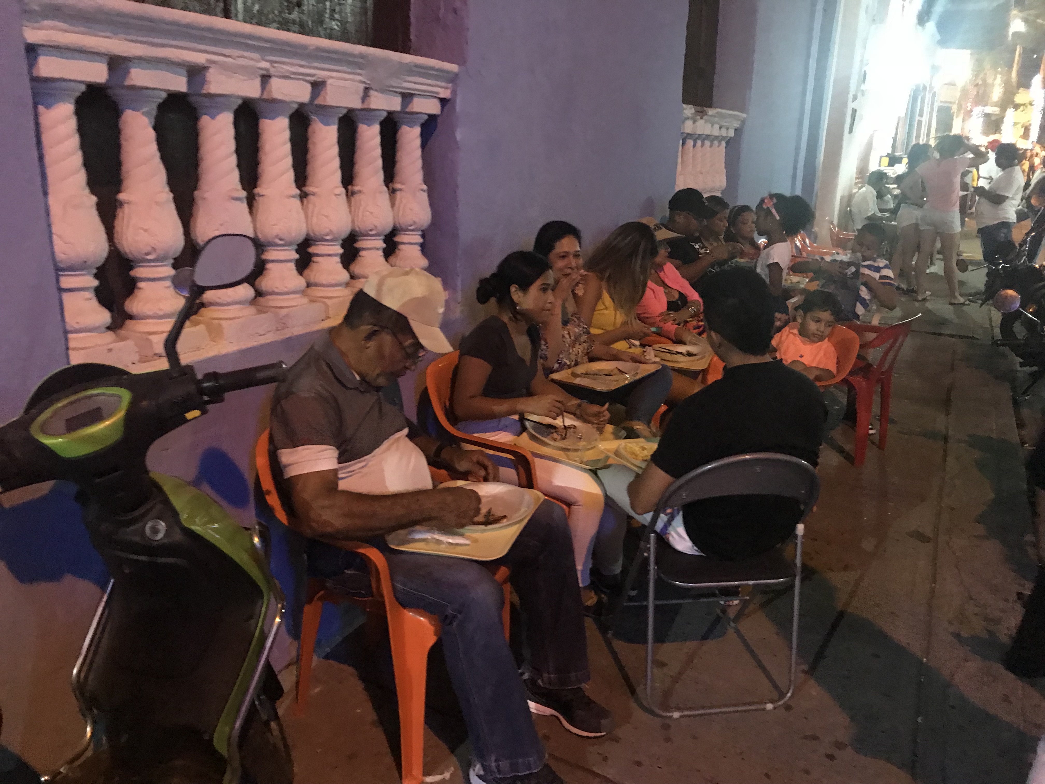 Local street restaurant in Getsemani Local street restaurant in Getsemani