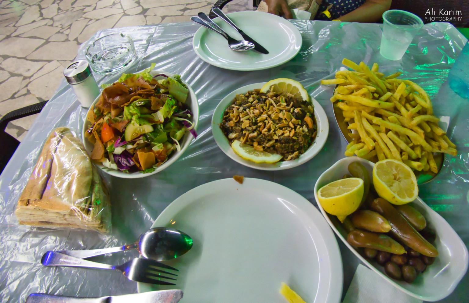 Salad and local fish dish Beirut to Tripoli Salad and local fish dish