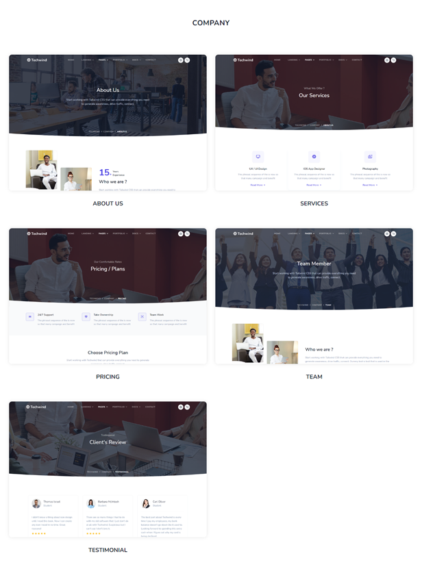 Techwind - Tailwind CSS Multipurpose Landing Page Template - 5