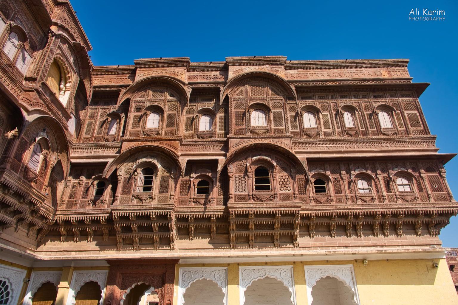 One interior courtyard of the Mehranghar Fort/Palace Jodhpur, Rajasthan One interior courtyard of the Mehranghar Fort/Palace