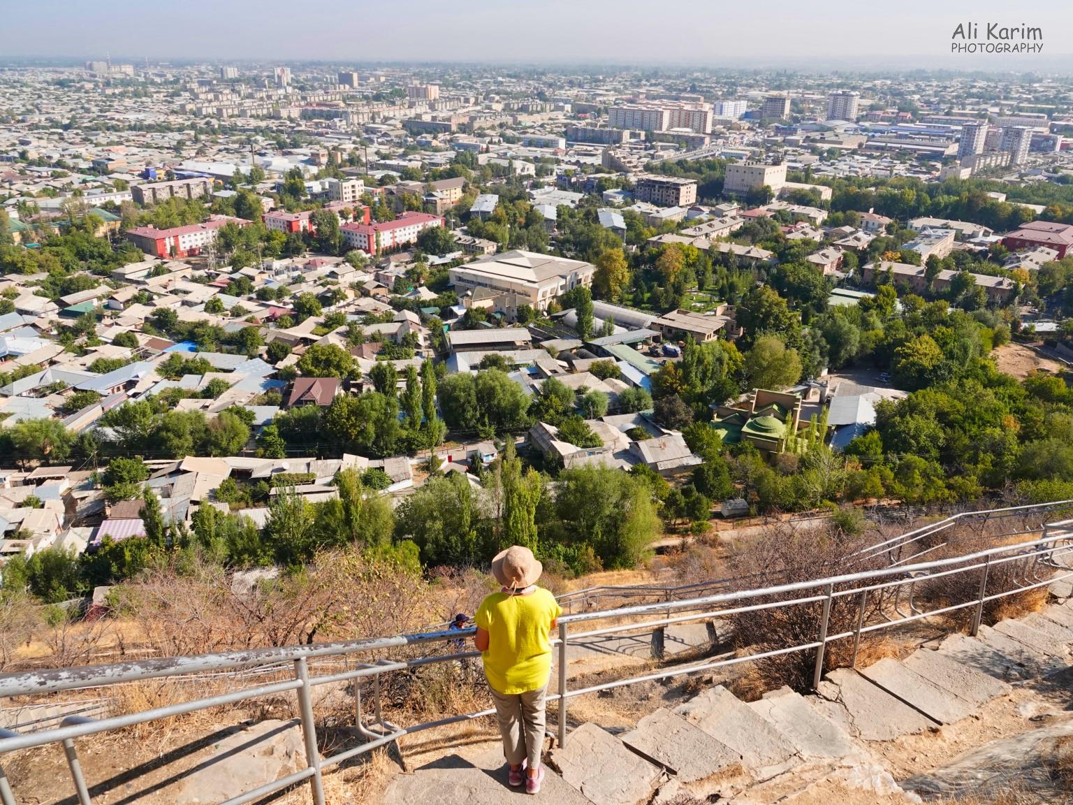 View of Osh city from Babur’s mosque on Sulaiman Too mountain Silk Road 16: More Osh, Kyrgyzstan View of Osh city from Babur’s mosque on Sulaiman Too mountain