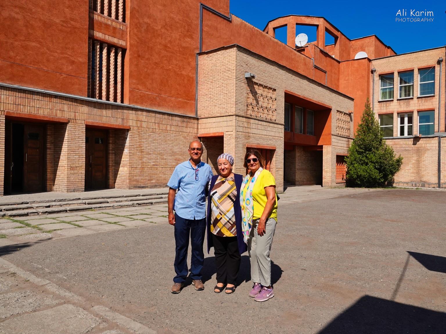 With Gulnar, the English head teacher who gave us a tour Silk Road 16: More Osh, Kyrgyzstan With Gulnar, the English head teacher who gave us a tour
