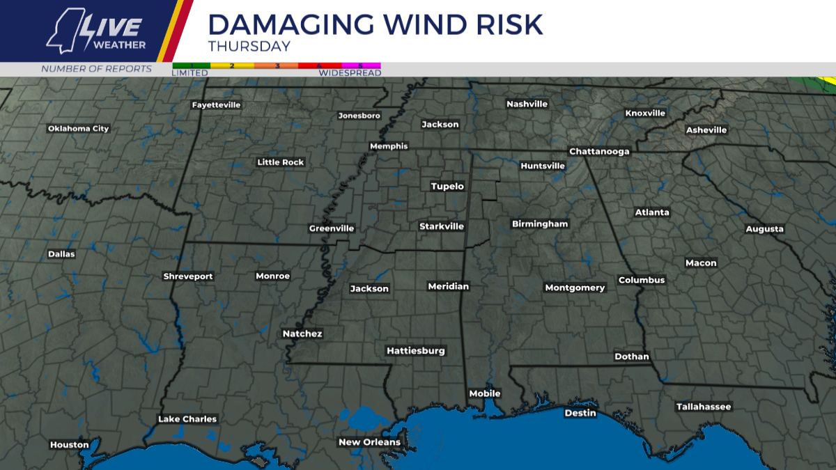 Damaging Wind Risk Day 2