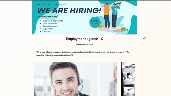 job-announcement