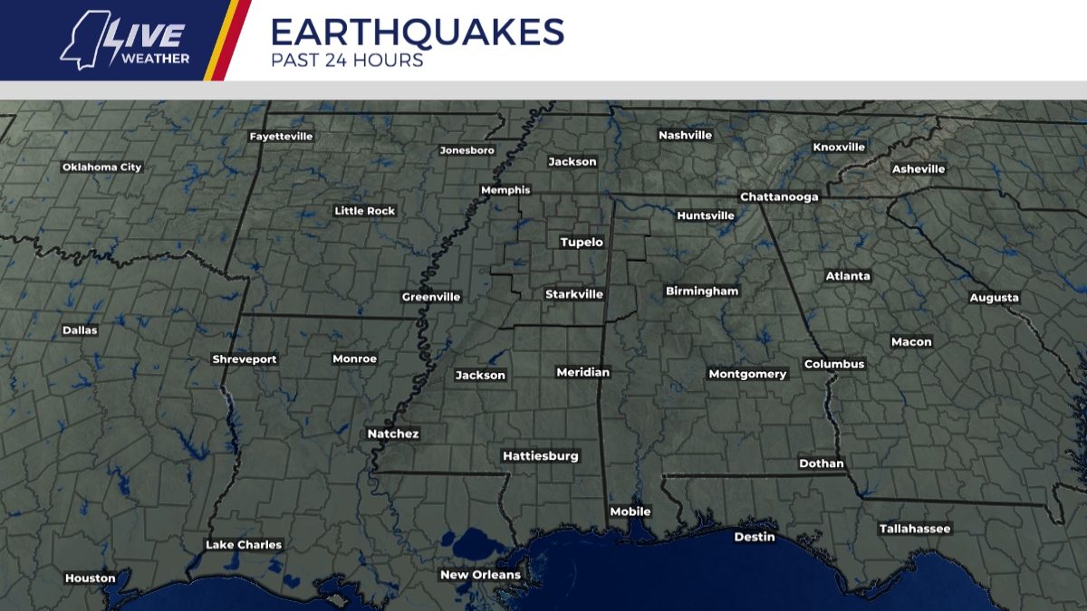 Regional Earthquakes Past 24hrs