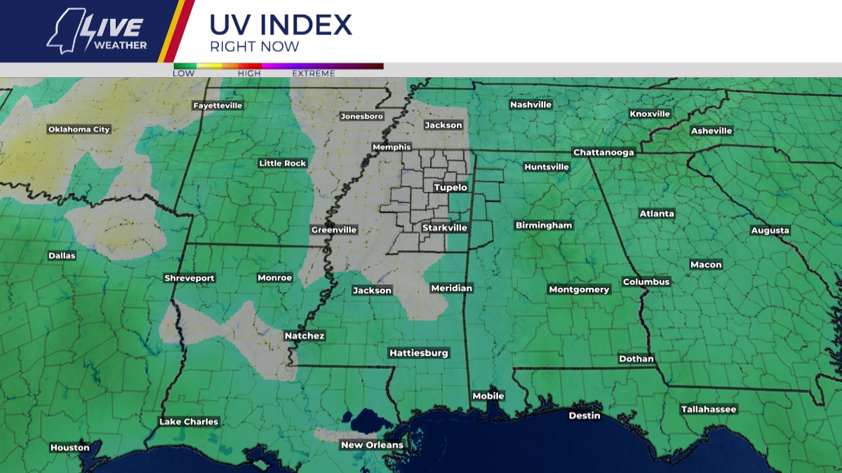 Regional UV Index Right Now