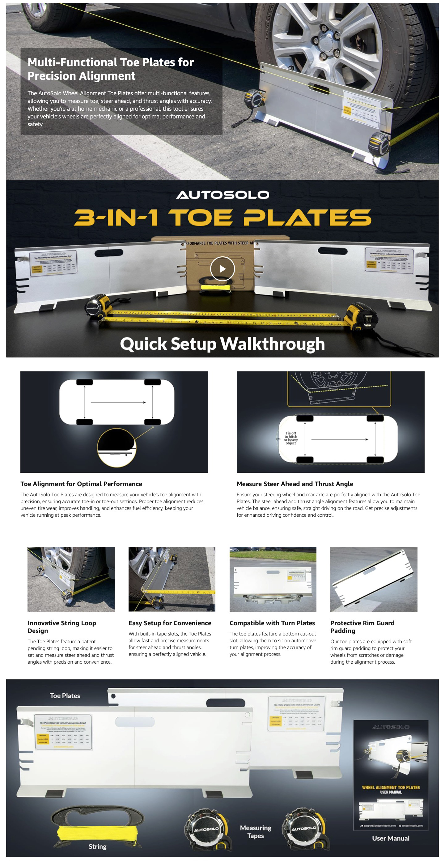 AutoSolo Toe Plate Set - Video Link