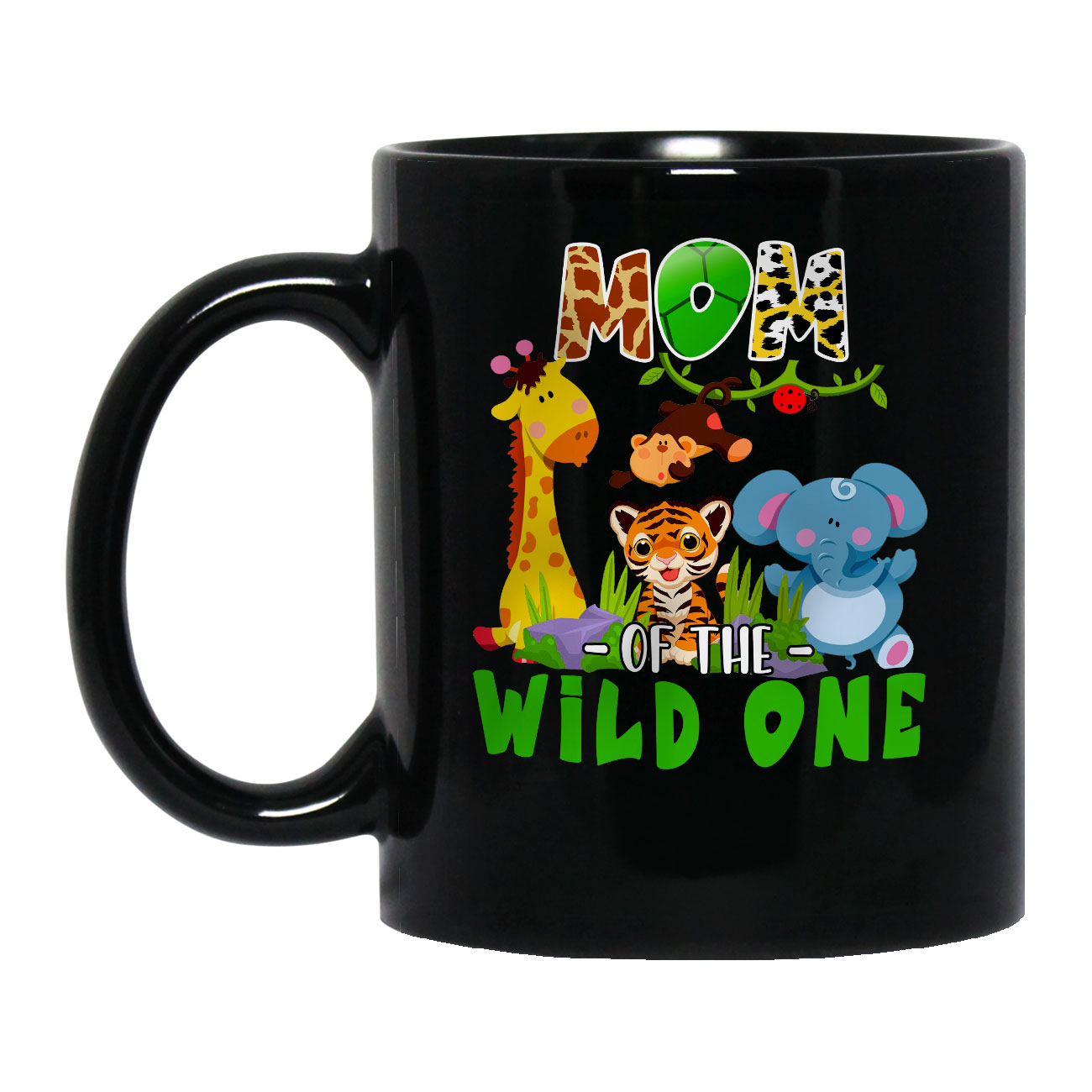 Mom Of The Wild One Cute Birthday Zoo Safari Animals Lover Family Group T-Shirt - Picture 9 of 9