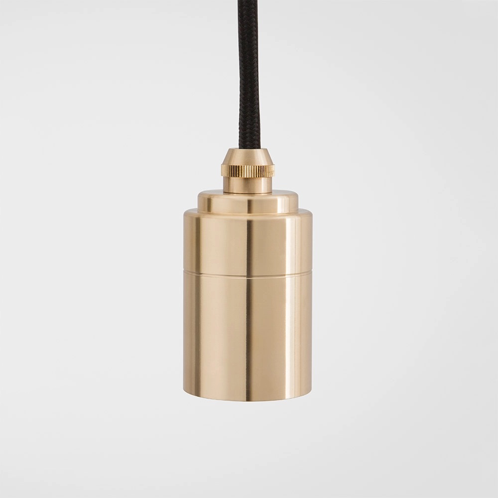 Linear Triple Pendant with Brass with 3 Sphere IV LED Bulbs EU